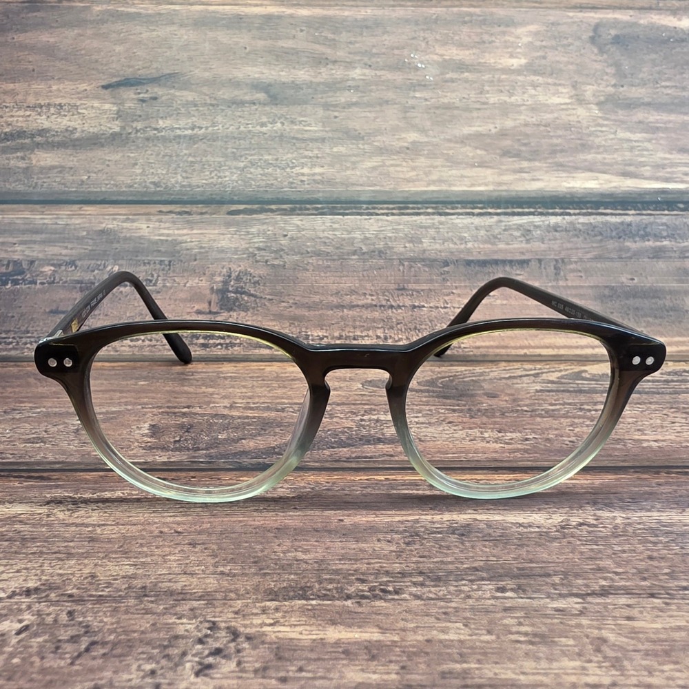 Modo MC 035 OLVGT Handmade Olive Gradient Round Eyeglass Frames 48-20-150 Japan